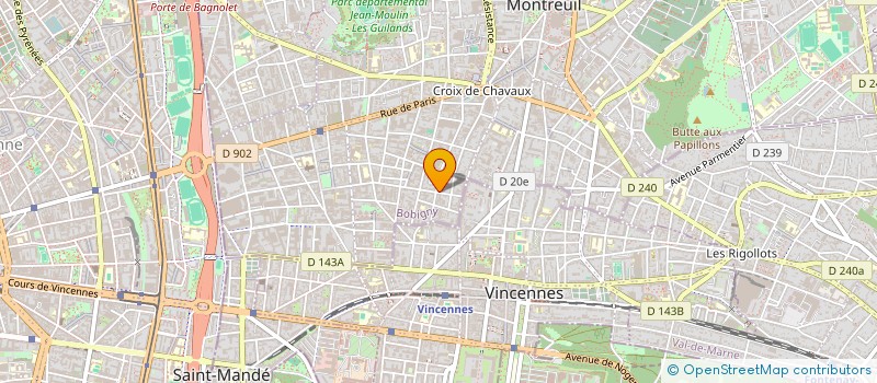 localisation de l'entreprise MONSIEUR FREDERIC MAUVIGNIER à MONTREUIL