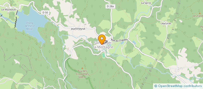 localisation de l'entreprise MONSIEUR FREDERIC MAZAUD  SAINT-LEGER-LA-MONTAGNE