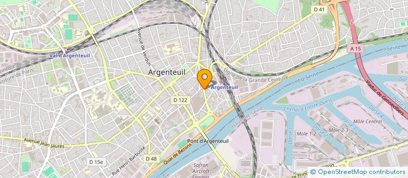 localisation de l'entreprise MONSIEUR FREDERIC MAZET  ARGENTEUIL