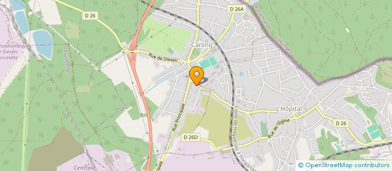 localisation de l'entreprise MONSIEUR FREDERIC MAZZETTA  CARLING