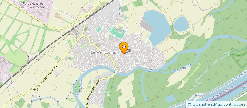 localisation de l'entreprise MONSIEUR FREDERIC MEGE  LA WANTZENAU