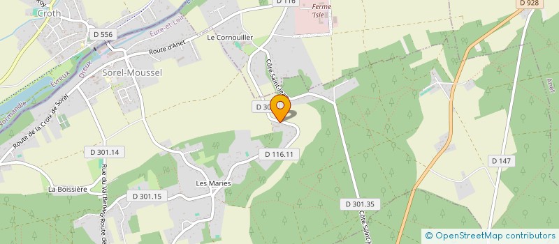 localisation de l'entreprise MONSIEUR FREDERIC MELAINE à SOREL-MOUSSEL