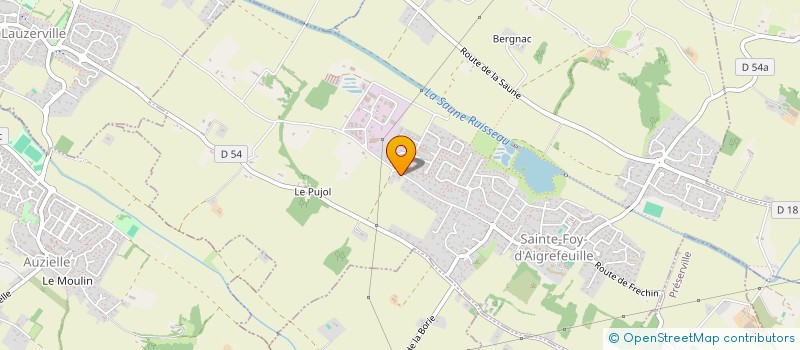 localisation de l'entreprise MONSIEUR FREDERIC MENDES MATA  SAINTE-FOY-D'AIGREFEUILLE