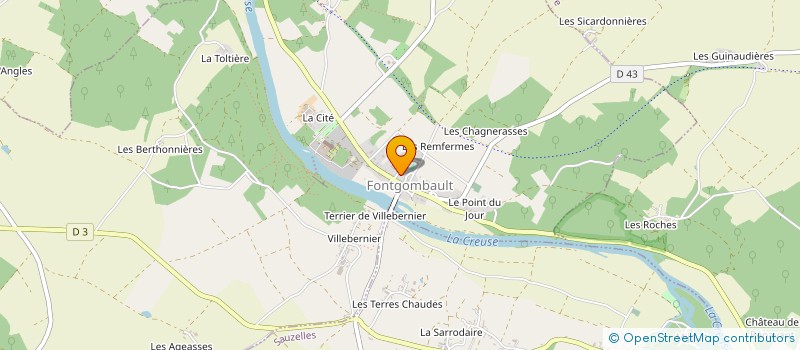 localisation de l'entreprise MONSIEUR FREDERIC MENEY à FONTGOMBAULT