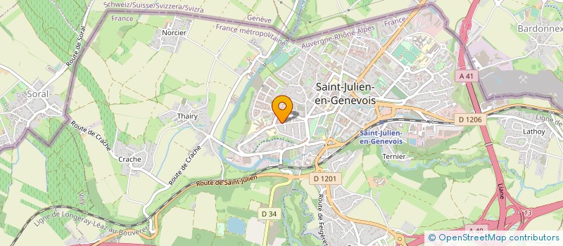 localisation de l'entreprise MONSIEUR FREDERIC MENUT  SAINT-JULIEN-EN-GENEVOIS