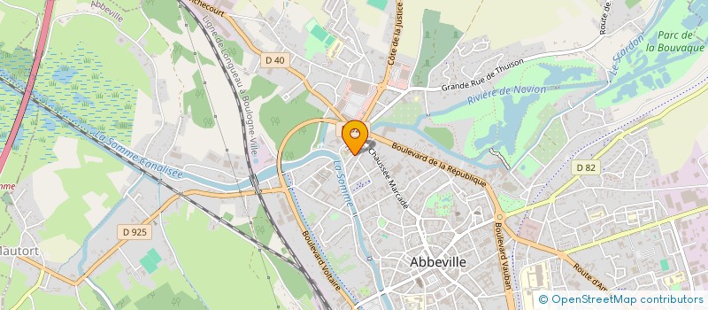 localisation de l'entreprise MONSIEUR FREDERIC MERANGER à ABBEVILLE