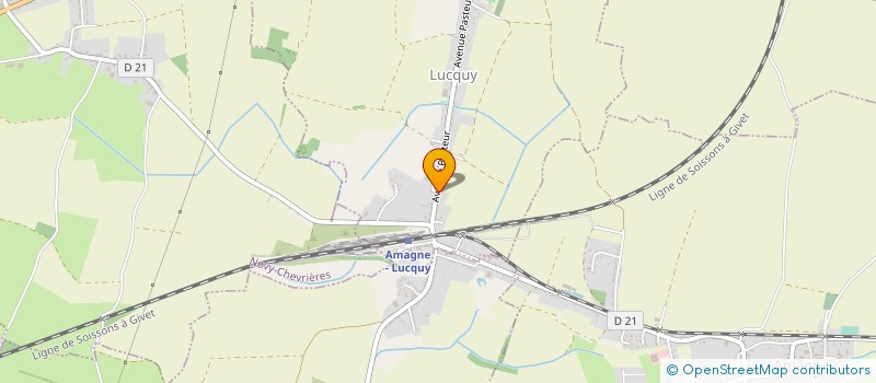 localisation de l'entreprise MONSIEUR FREDERIC MERCIER  LUCQUY