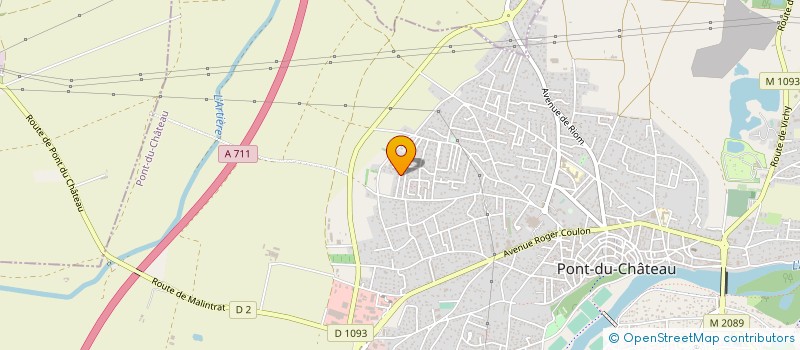 localisation de l'entreprise MONSIEUR FREDERIC MERLE  PONT-DU-CHATEAU