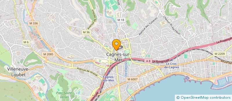 localisation de l'entreprise MONSIEUR FREDERIC MERLE  CAGNES-SUR-MER