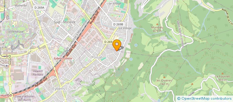 localisation de l'entreprise MONSIEUR FREDERIC MERLOZ  POISAT