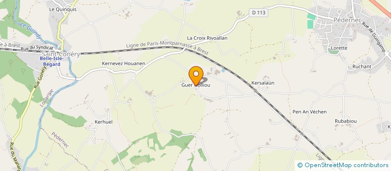 localisation de l'entreprise MONSIEUR FREDERIC MERRIEN  PEDERNEC