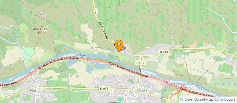 localisation de l'entreprise MONSIEUR FREDERIC MESAS  MILLAS