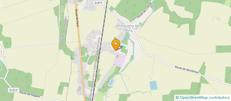 localisation de l'entreprise MONSIEUR FREDERIC MESTDAGH  PRESSIGNY-LES-PINS