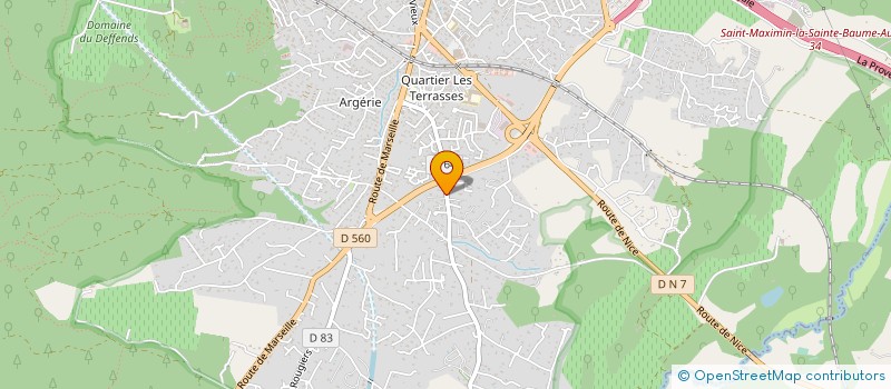 localisation de l'entreprise MONSIEUR FREDERIC MEURICE à SAINT-MAXIMIN-LA-SAINTE-BAUME