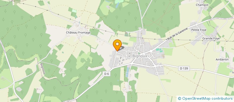 localisation de l'entreprise MONSIEUR FREDERIC MICAUD  BIGNOUX