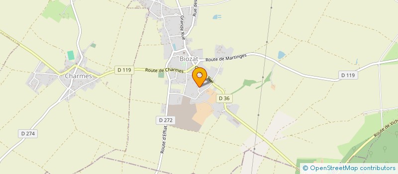 localisation de l'entreprise MONSIEUR FREDERIC MICHAUT  BIOZAT