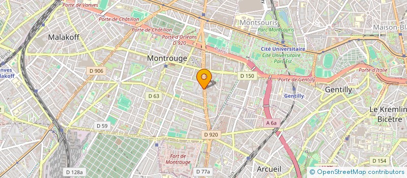 localisation de l'entreprise MONSIEUR FREDERIC MICHEL  MONTROUGE