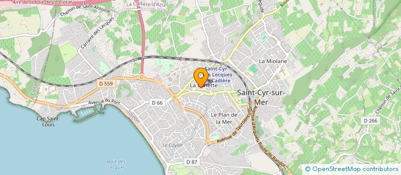 localisation de l'entreprise MONSIEUR FREDERIC MICHEL à SAINT-CYR-SUR-MER