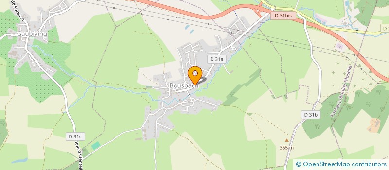 localisation de l'entreprise MONSIEUR FREDERIC MICHEL  BOUSBACH