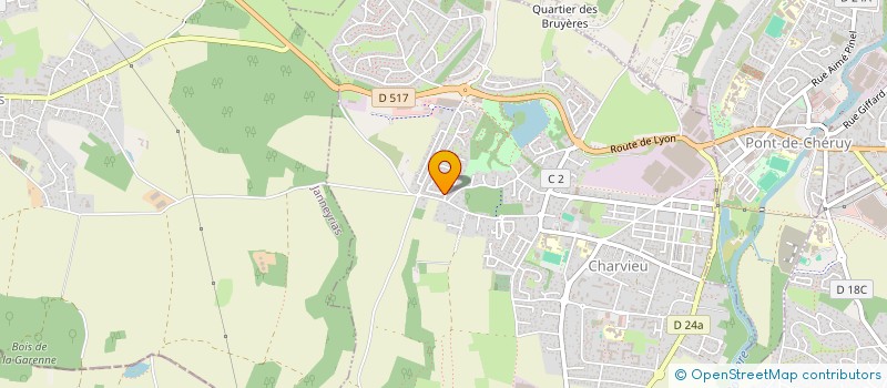 localisation de l'entreprise MONSIEUR FREDERIC MICHEL  CHARVIEU-CHAVAGNEUX