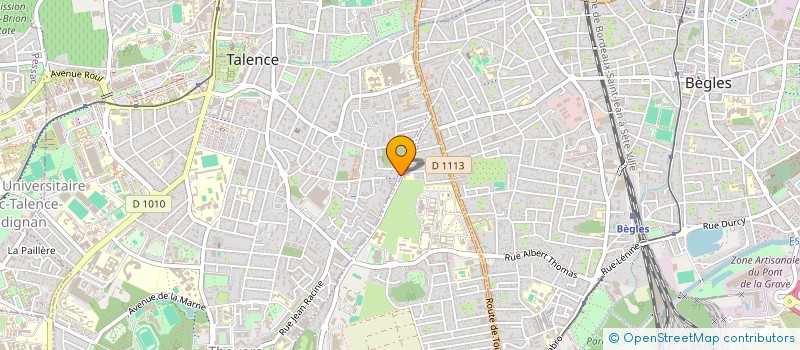 localisation de l'entreprise MONSIEUR FREDERIC MICHEL  TALENCE