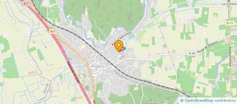 localisation de l'entreprise MONSIEUR FREDERIC MILLET  PIOLENC