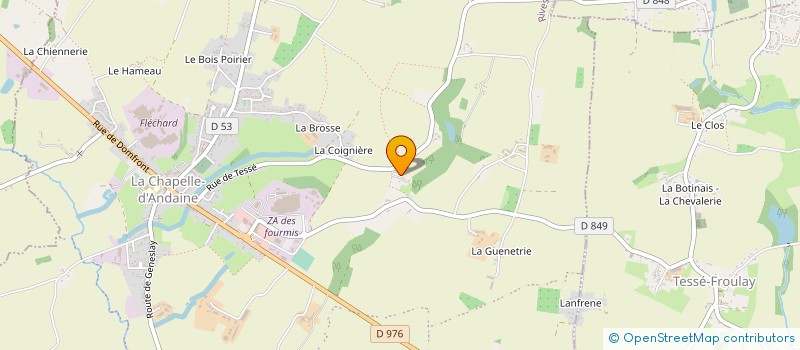 localisation de l'entreprise MONSIEUR FREDERIC MILLET à RIVES D'ANDAINE