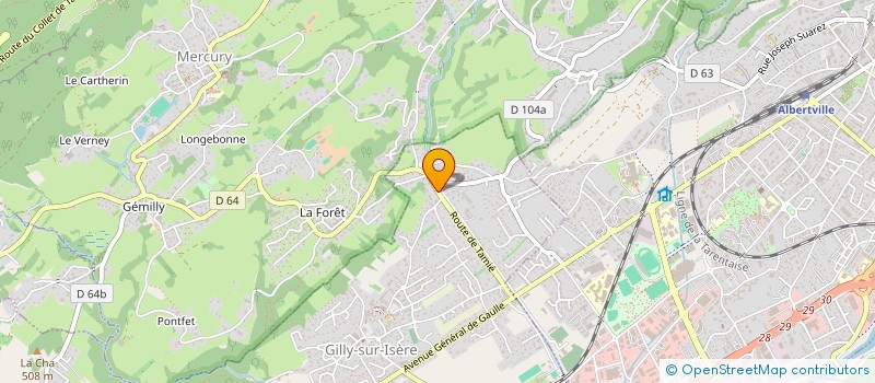 localisation de l'entreprise MONSIEUR FREDERIC MILLIET  GILLY-SUR-ISERE