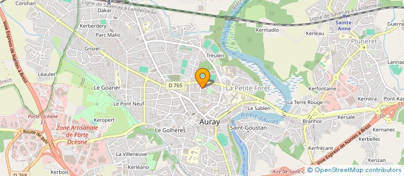localisation de l'entreprise MONSIEUR FREDERIC MINOUS à AURAY