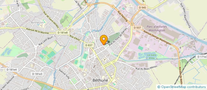 localisation de l'entreprise MONSIEUR FREDERIC MIOTTI à BETHUNE