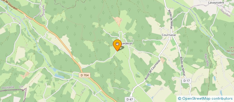 localisation de l'entreprise MONSIEUR FREDERIC MIQUEL  PAYRIGNAC