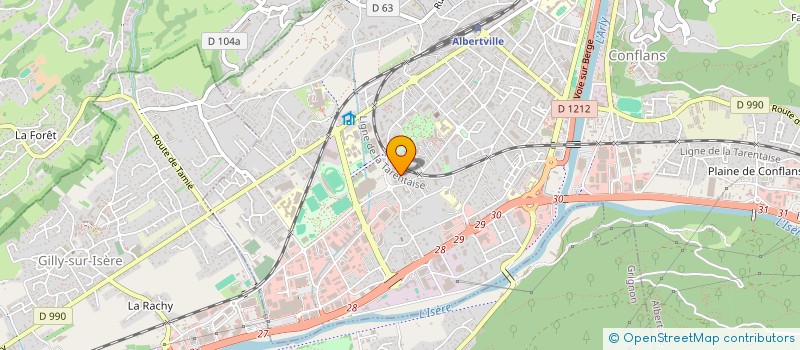 localisation de l'entreprise MONSIEUR FREDERIC MOLION  ALBERTVILLE