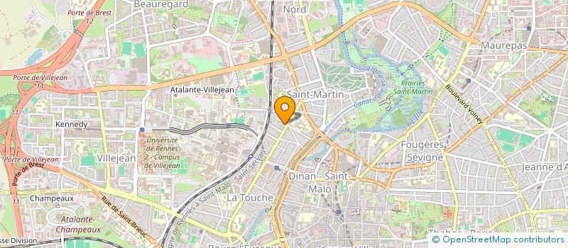 localisation de l'entreprise MONSIEUR FREDERIC MOLLARD à RENNES