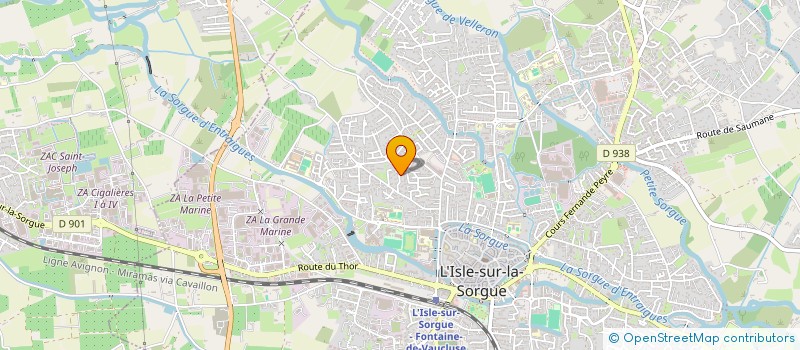 localisation de l'entreprise MONSIEUR FREDERIC MONCHI à L'ISLE-SUR-LA-SORGUE