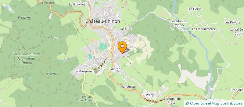 localisation de l'entreprise MONSIEUR FREDERIC MONET à CHATEAU-CHINON (VILLE)