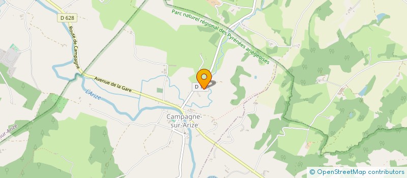 localisation de l'entreprise MONSIEUR FREDERIC MONGE à CAMPAGNE-SUR-ARIZE