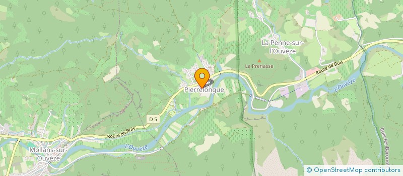 localisation de l'entreprise MONSIEUR FREDERIC MONGE  PIERRELONGUE