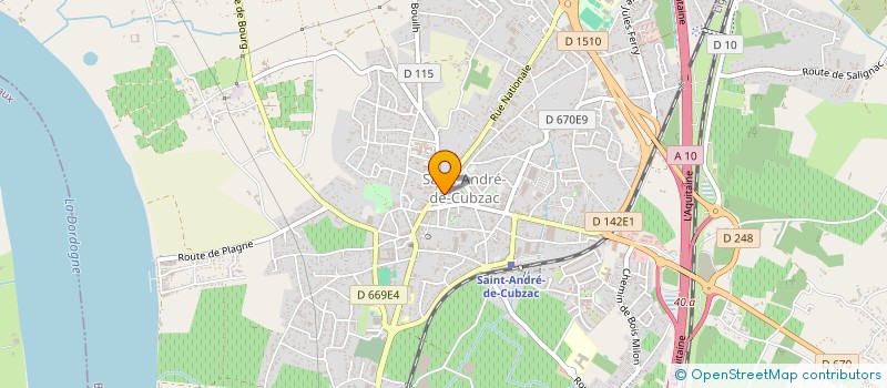 localisation de l'entreprise MONSIEUR FREDERIC MONIER  SAINT-ANDRE-DE-CUBZAC