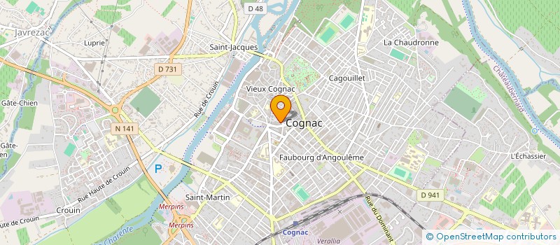 localisation de l'entreprise MONSIEUR FREDERIC MONIER à COGNAC