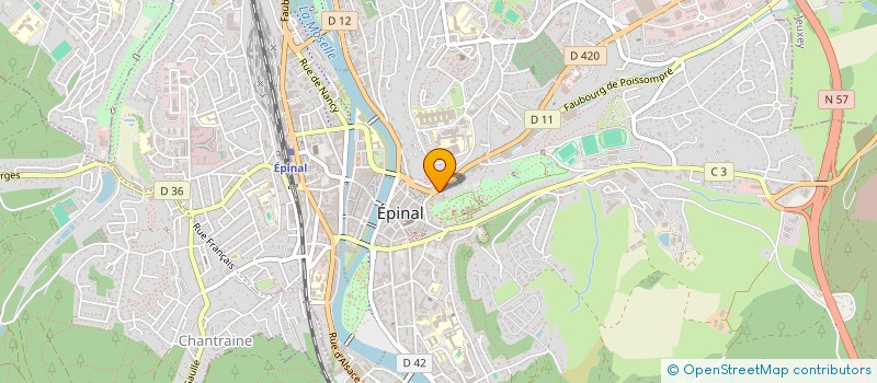 localisation de l'entreprise MONSIEUR FREDERIC MONIN  EPINAL