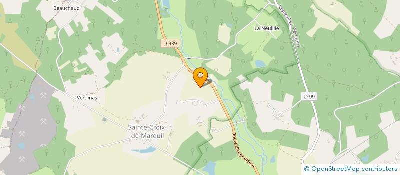 localisation de l'entreprise MONSIEUR FREDERIC MONJALET  MAREUIL EN PERIGORD