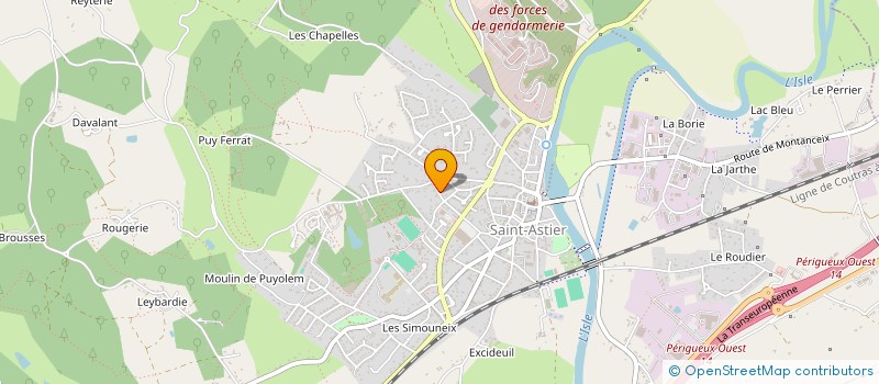 localisation de l'entreprise MONSIEUR FREDERIC MONMARSON à SAINT-ASTIER