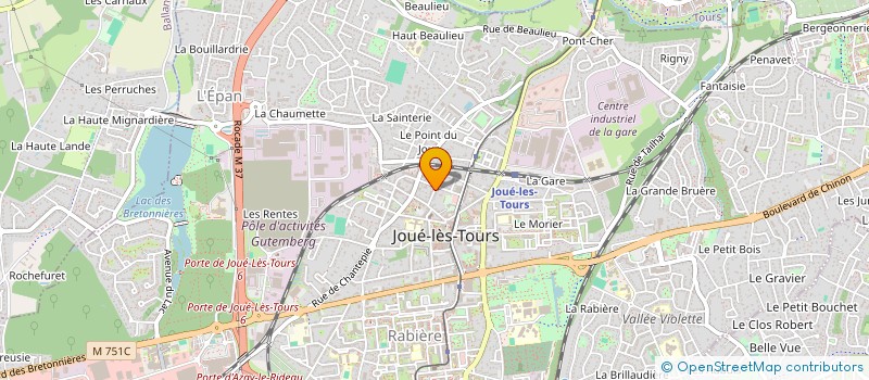 localisation de l'entreprise MONSIEUR FREDERIC MONNIN  JOUE-LES-TOURS