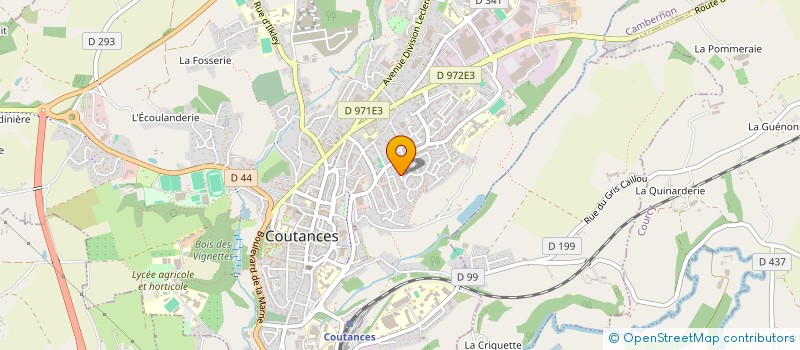 localisation de l'entreprise MONSIEUR FREDERIC MONTAGNE  COUTANCES