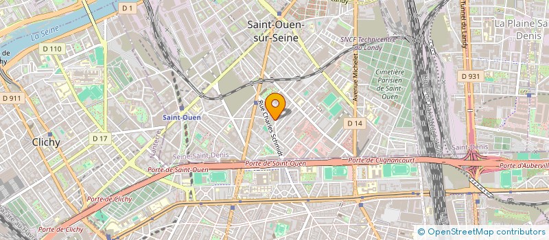 localisation de l'entreprise MONSIEUR FREDERIC MONTALAN à SAINT-OUEN-SUR-SEINE