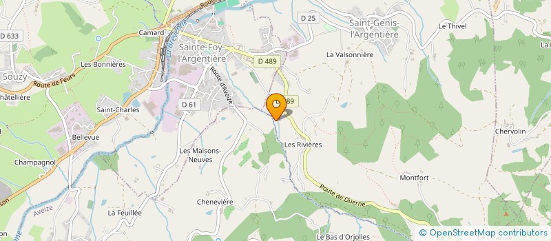 localisation de l'entreprise MONSIEUR FREDERIC MONTERRAT  SAINT-GENIS-L'ARGENTIERE