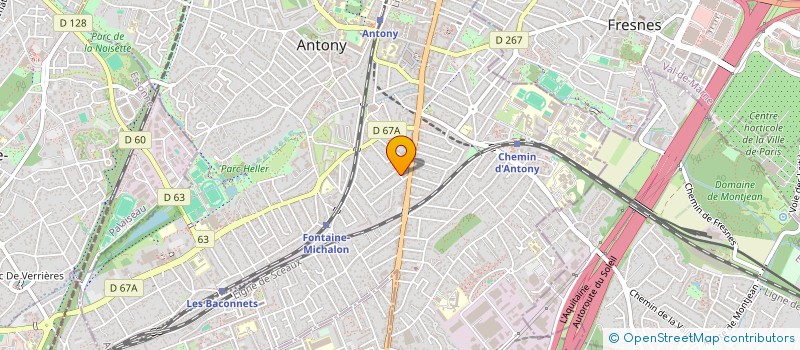 localisation de l'entreprise MONSIEUR FREDERIC MONTIN à ANTONY