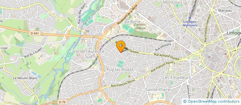 localisation de l'entreprise MONSIEUR FREDERIC MONTOUX à LIMOGES