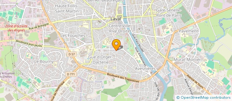 localisation de l'entreprise MONSIEUR FREDERIC MORAND à LAVAL