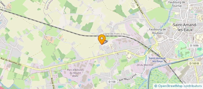 localisation de l'entreprise MONSIEUR FREDERIC MOREAU à SAINT-AMAND-LES-EAUX